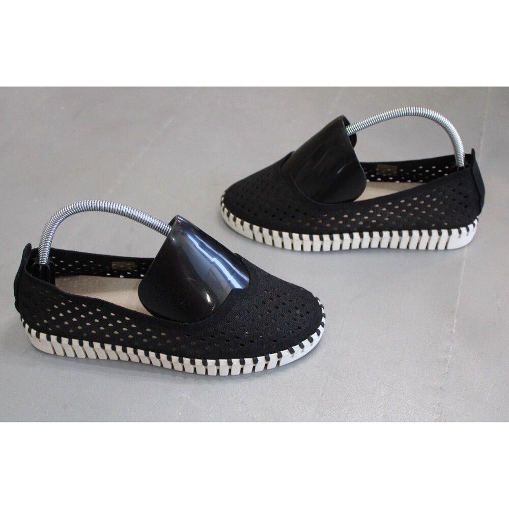 Ilse Jacobsen Tulip Flats Black EU 38 US 7.5 - 8 Lightweight Slip-On‎ Shoes